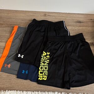 Under Armour Kids' Shorts - 2 Black, Gray, and Blue